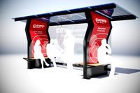 Solar Battery Bus Stop