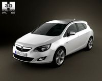 Opel Astra 2011 3D Model