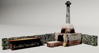 Brick Bread Oven Low-poly