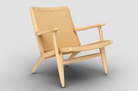 low poly rattan lounge armchair