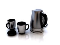 Electric Kettle and Mugs