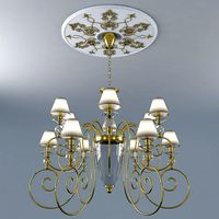 Chandelier with Rosette
