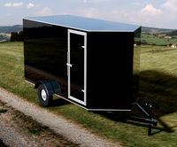 Enclosed Cargo Trailer 6ft x 12ft V-Nose - Solared Survivor