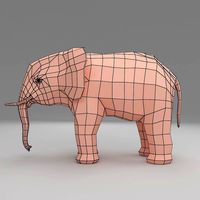 elephant base mesh