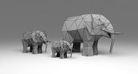 Elephant Low Poly
