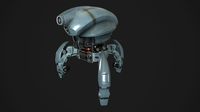 Droid low-poly VR / AR / low-poly 3D model