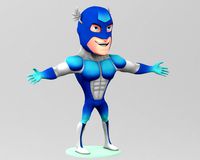 super hero cartoon man
