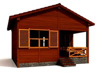 Wooden Bungalow House