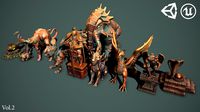 Fantasy statues