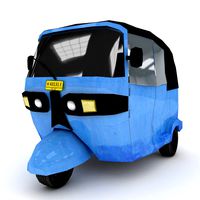 Blue Three Wheeler