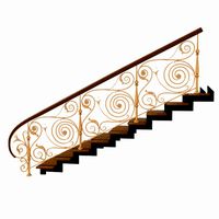 Wrought Iron Stair Railing 5