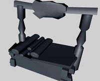 Low Poly Medieval Market Stall 2