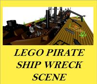 LEGO Ship Wreck Scene (sunken ship)