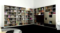 Molteni 505 9 with books - 380x232x40 cm / 320x232x45 cm - N.07 in M4D Vol.12
