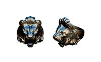 Fashion Lion Ring Jewel Printable