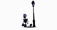 steampunk robot with dog