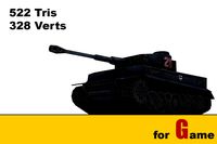 TIGER tank lowpoly