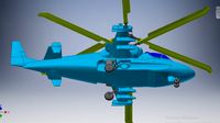 Kamov Ka-52 Helicopter 3D model
