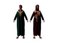 3d realistic woman with arabian cloth