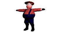 Cartoon Farmer Pig