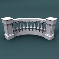 Balustrade 002_bend10pole