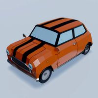 Low Poly Car - hatchback