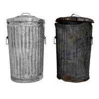 Garbage Cans fbx and Object