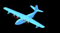 Martin JRM-3 Mars Flying Boat Solid Assembly Model
