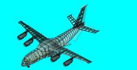 Antonov An-188 (Speculative) Aircraft Solid Assembly Model