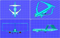 Box Wing Transport Aircraft (BWTA) Solid Assembly Model