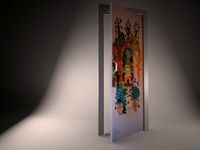 Painted door 3D Model