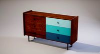 Dresser 01 Low-poly 3D model