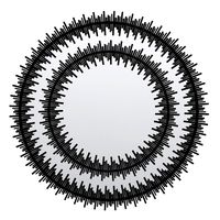 Kare Mirror Solare Black 132cm