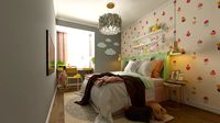 cute Children'S Bedroom 3d