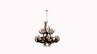 Antler lamp 3d model scene
