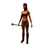 Wild Lady _ Low Poly