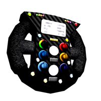 low poly f1 steering wheel