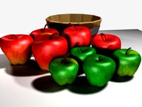 Apples (3DS, MAX, OBJ)