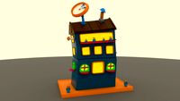 Cartoon tripLe house