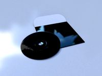 vinyl compact disk with cover