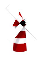 low poly windmill