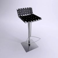 Braided Leather Bar Stool