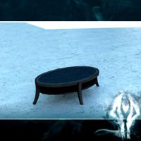 LowPoly ellipse table