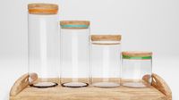 Glass jars set