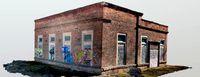 Abandoned Brick Building Scan