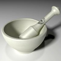 Pestle and Mortar Kitchen Prop Item Object