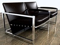 Modern Stylish Twin Leather Office Armchair