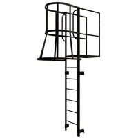 3D model Fire escape stair Grey