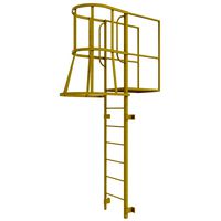 Fire escape stair Yellow