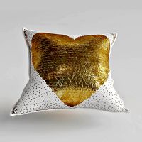 Talitha White HEART THROW PILLOW